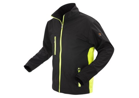 SOFTSHELL KURTKA CZARNO ŻÓŁTA ROZM. XL