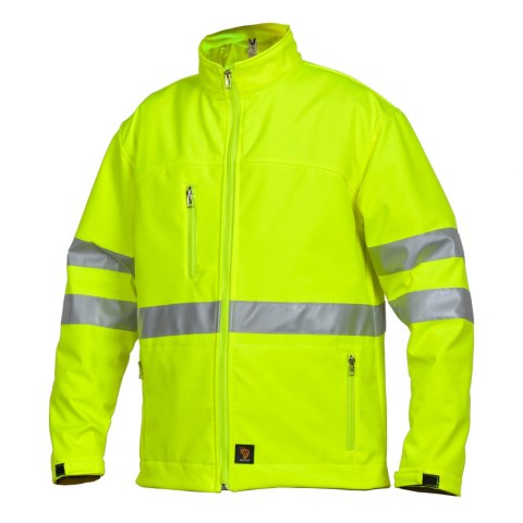 SOFTSHELL KURTKA HV ŻÓŁTA ROZM. XL