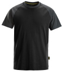 t-shirt roboczy dwukolorowy 2550 Snickers Workwear czarno-szary