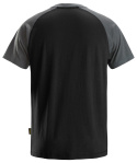 koszulka bhp 2-kolorowa 2550 Snickers Workwear czarno-szara