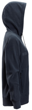bluza damska z kapturem frotte Polartec® AllroudnWork 8070 Snickers Workwear granatowa