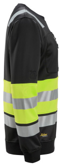 bluza męska ostrzegawcza Snickers Workwear 8031 czarno-żółta