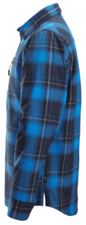 koszula zimowa w kratkę 8522 AllroudnWork Snickers Workwear niebieska