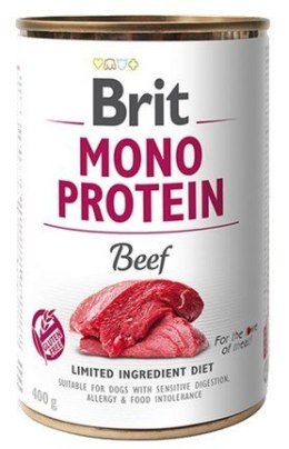 Brit Mono Protein Beef mokra karma dla psa w puszce z wołowiną