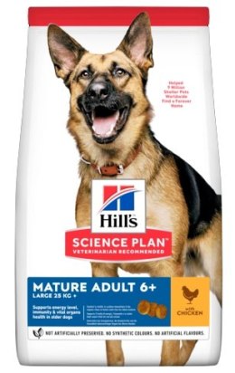 Hill's Science Plan Mature Adult 6+ Senior Large Kurczak 14kg