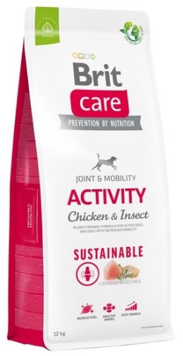 Karma sucha dla aktywnych psów Brit Care Sustainable Activity Chicken & Insect 12kg