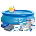 Intex 28122 basen ogrodowy rozporowy 305 x 76 cm - tani zestaw basenowy 16w1 - sklep online
