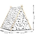 Namiot domek dla dzieci z lampką - biały - namioty dla dzieci