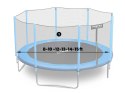 Słupek dolny do trampoliny z siatką zewnętrzną i wewnętrzną 8-15 ft niebieski Neo-Sport