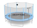 Słupek górny do trampoliny z siatką zewnętrzną 8-15 ft niebieski Neo-Sport