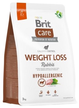 Karma sucha dla dorosłych psów z nadwagą Brit Care Hypoallergenic Dog Weight Loss Rabbit 3kg