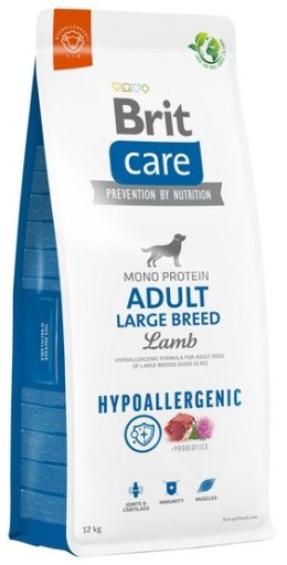 Hipoalergiczna karma sucha Brit Care Hypoallergenic Adult Large Lamb 12kg dla dorosłych psów dużych ras