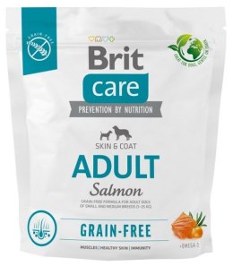 Karma dla dorosłych psów średnich i małych ras Brit Care Grain Free Adult Small & Medium Salmon 1kg