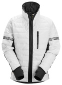kurtka robocza pikowana damska Insulator 37.5® AllroundWork Snickers Workwear biało-czarny