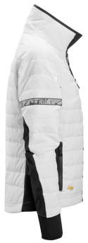 damska kurtka pikowana 8107 Insulator 37.5® AllroudnWork Snickers Workwear biało-czarna