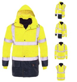 PROLUMO 5IN1 KURTKA OCIEPLANA ŻÓŁTA HV ROZM. XXXL