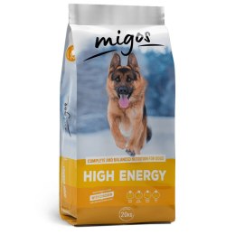sucha karma dla psa aktywnego Migos High Energy 20kg