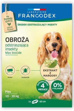Obroża dla średnich psów od 10 kg do 20 kg odstraszająca insekty - 4 miesiące ochrony Zolux