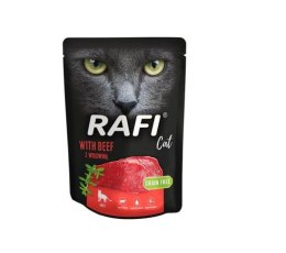 Rafi Cat Wołowina mokra karma dla kotów dorosłych saszetka 300g