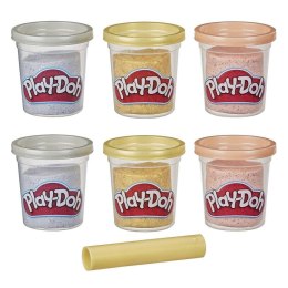 Play-Doh ciastolina 6 tub metalicznych zestaw