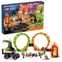 Klocki LEGO City Kaskaderska arena z dwoma pętlami 60339 7+
