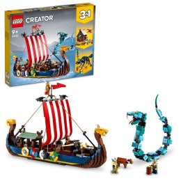 Klocki LEGO Creator Statek wikingów i wąż z Midgardu 31132 9+
