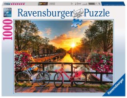 Ravensburger Puzzle 2D 1000 elementów: Rowery w Amsterdamie 19606