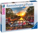 Ravensburger Puzzle 2D 1000 elementów: Rowery w Amsterdamie 19606