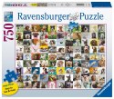 Ravensburger Puzzle 2D Duży Format: 99 uroczych piesków 750 elementów 16939