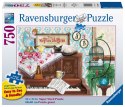 Ravensburger Puzzle 2D dla seniorów: Kot na pianinie 750 elementów 16800