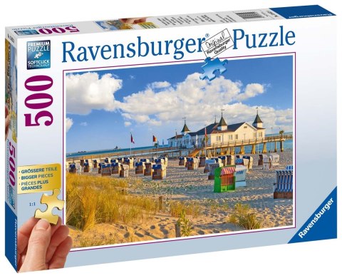 Ravensburger Puzzle 2D dla seniorów: Leżaki w Ahlbeck 500 elementów 13652