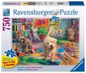 Ravensburger Puzzle 2D dla seniorów: Słodcy artyści 750 elementów 16801