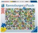 Ravensburger Puzzle 2D duży format: 99 zachwycających ptaków 300 elementów 16937