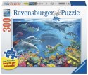 Ravensburger Puzzle 2D duży format: Podwodne życie 300 elementów 16829