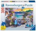 Ravensburger Puzzle 2D duży format: Zachód słońca nad Santorini 300 elementów 17130