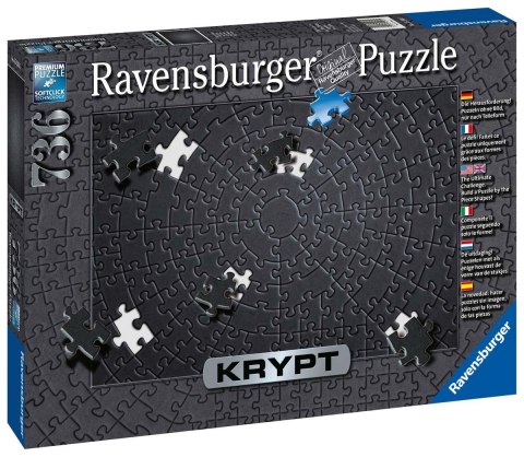 Ravensburger Puzzle KRYPT Czarne 736 elementów 15260