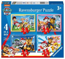 Ravensburger Puzzle dla dzieci 2D 4in1: Drużyna Psi Patrol inne 12/16/20/24 elementy 3065