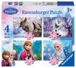 Ravensburger Puzzle dla dzieci 2D 4in1: Kraina Lodu 12/16/20/24 elementy 7360