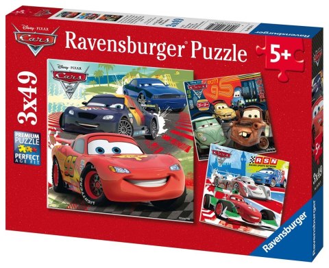 Ravensburger Puzzle dla dzieci 2D: Auta. Zygzak i przyjaciele 3x49 elementów 9281