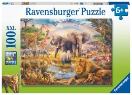 Ravensburger Puzzle dla dzieci 2D: Dzikie zwierzęta 100 elementów 13284