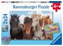 Ravensburger Puzzle dla dzieci 2D: Konie 2x24 elementy 5148