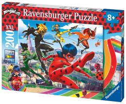 Ravensburger Puzzle dla dzieci 2D: Miraculum. Biedronka i Czarny Kot 200 elementów 12998