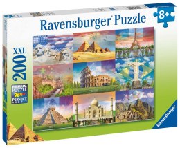 Ravensburger Puzzle dla dzieci 2D: Monumentalne budynki 200 elementów 13290