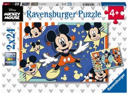 Ravensburger Puzzle dla dzieci 2D: Myszka Miki 2x24 elementów 5578