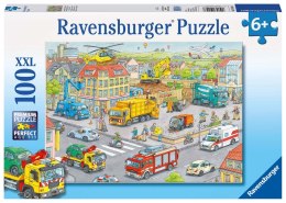 Ravensburger Puzzle dla dzieci 2D: Pociąg w mieście 100 elementów 10558