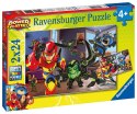 Ravensburger Puzzle dla dzieci 2D: Power Players 2x24 elementy 5190