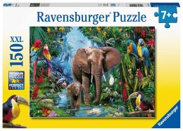 Ravensburger Puzzle dla dzieci 2D: Słonie w dżungli 150 elementów 12901