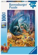 Ravensburger Puzzle dla dzieci 2D: Smok w jaskini 100 elementów 12940