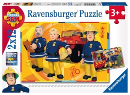 Ravensburger Puzzle dla dzieci 2D: Strażak Sam 2x12 elementów 7584