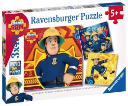 Ravensburger Puzzle dla dzieci 2D: Strażak Sam 3x49 elementów 9386